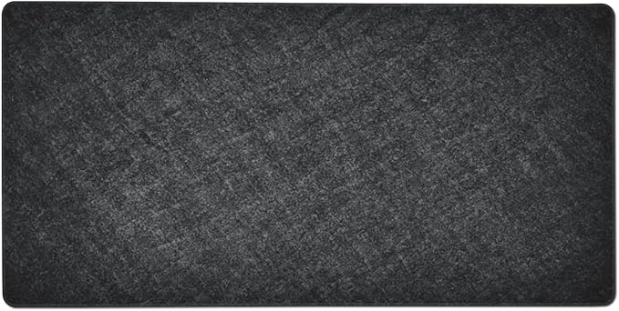 AQQA 3XL Huge Mouse Pads Oversized (48x24) - Extra Large Gaming XXXXL Mouse Pad for Full Desk - Big Mouse Pad with Non-Slip Rubber BaseStitched EdgeDesk mat for LaptopComputer &amp PC Dark Grey