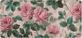 Mouse Pad Desk Mat Leather Desk Pad Large Gaming Desk Cover Protector Mat for Keyboard Computer Laptop Office Waterproof 35.4 x 16.5 Inch Pink Vintage Roses with Leaves