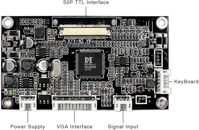 VSDISPLAY 5 5 inch 640x480 LCD Screen ZJ050NA-08C Replcace AT050TN22 V1 with VGA AV Controller Board