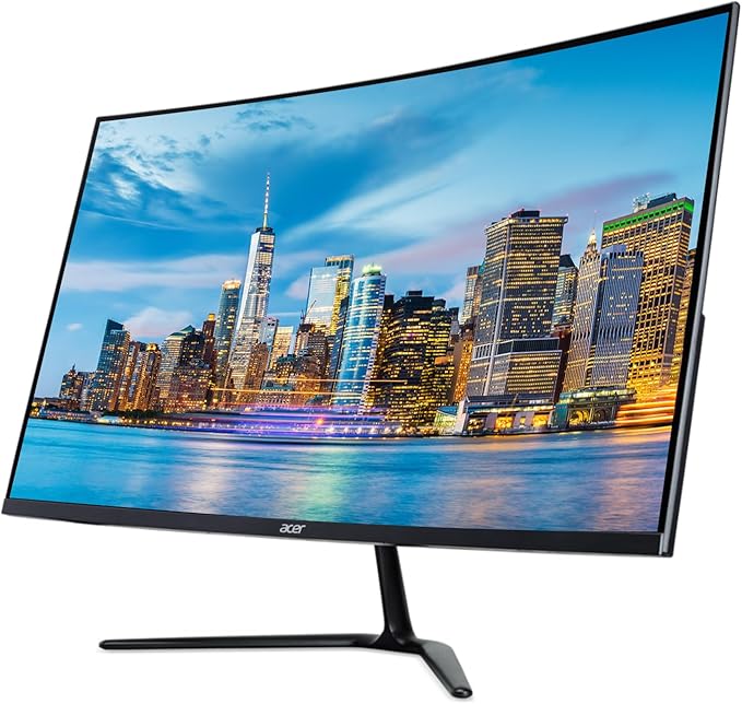acer Nitro ED320QR S Curved 32-inch 1080P Full HD 165 Hz 1 ms LED Gaming Monitor 2-Pack Bundle with Eye Care Frameless FreeSync HDMI DisplayPort black
