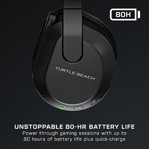 Turtle Beach Stealth 600 Wireless Multiplatform Amplified Gaming Headset for Xbox Series X|S Xbox One PC PS5 PS4 &amp Mobile – Bluetooth 80-Hr Battery Noise-Cancelling Mic – Black (Renewed)