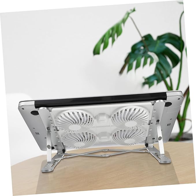 Laptop Cooling Stand with Height Fan Cooling Pad for Laptop Compatibility Slip Design Portable for Desk Use