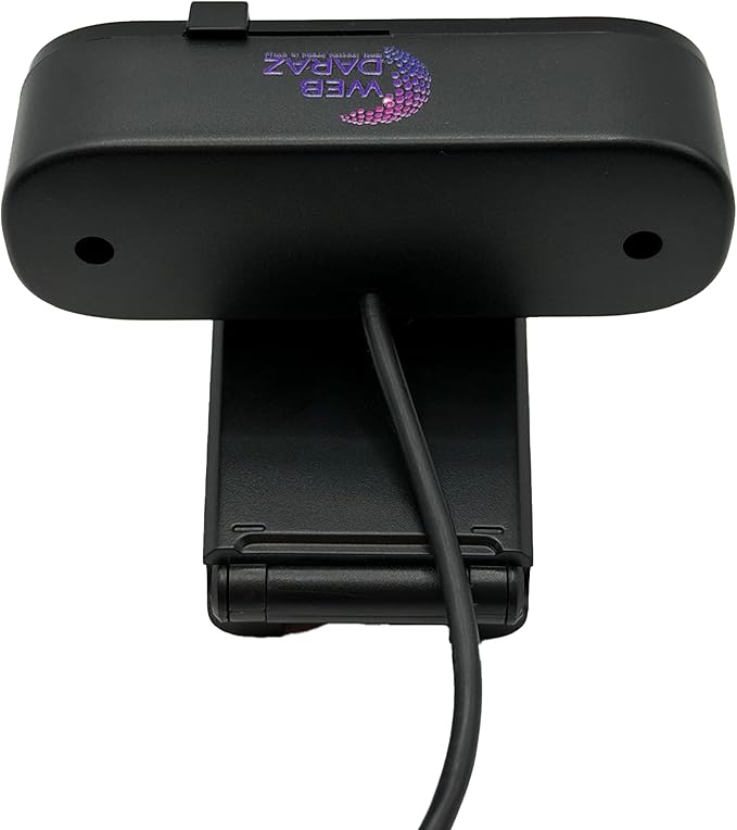 FHD 4K Webcam with AutoFocus USB Desktop Camera Black Webcam Built-in Microphone for Video Conferencing Online Meetings Universal Tripod-Ready Clip fits laptops and LCD Monitors.