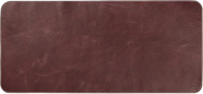 Londo Top Grain Leather Extended Mouse Pad – Large Desk Mat for Office &amp Gaming Smooth Writing Surface Non-Slip Base Durable &amp Stylish Workspace Accessory