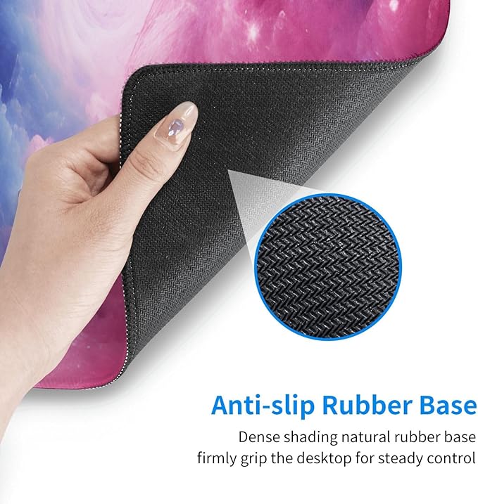 3D Magical Nebula Large Mouse Pad XL Extended Gaming Pad Waterproof Desk Mat for Desktop Keyboard Non Slip Mousepad for Office Game Home 32.15x11.8