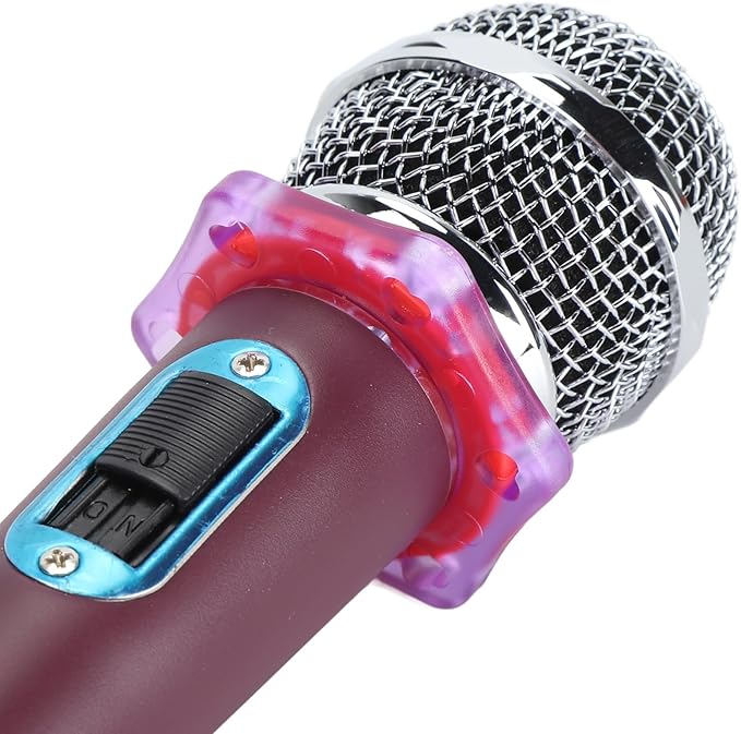Microphone Handheld Mic Dynamic Moving Coil Cardioid Microphone for Singing 3 Pin XLR Interface Compatible for Power Amplifiers Mixers Effects Processors (P ink)