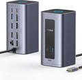 Baseus Docking Station Dual Monitor for macOS/Win Nomos Mac Air(12 in 1) Laptop Dock Station with 2K HDMI 10Gbps USB Ports 1Gbps Ethernet PD 100W(No Power Adapter)