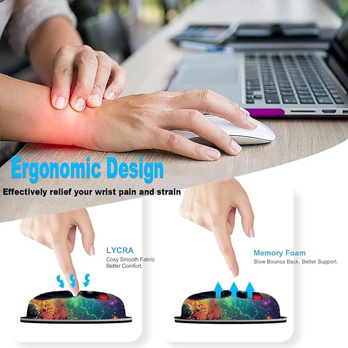 Keyboard Wrist Rest and Mouse Pad Set31.5x11.8 Inches Desk MatWaterproof Non-Slip Ergonomic Wrist Support for Pain ReliefExtended Desk Protector for Office Home GamingCute Black Cats