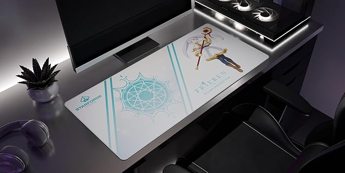 Frieren - Frieren: Beyond Journey's End Anime Gaming Desk Mat – Large Extended Mouse &amp Keyboard Pad