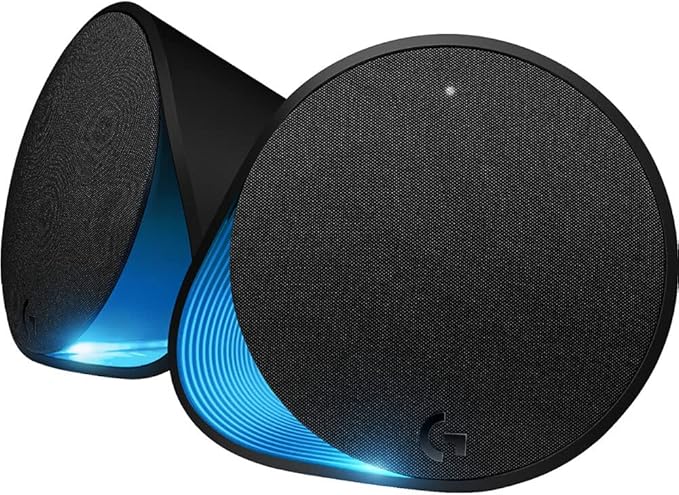 Logitech G560 PC Gaming Speaker System with 7.1 DTS:X Ultra Surround Sound Game Based LIGHTSYNC RGB Two Speakers and Subwoofer Bluetooth USB Immersive Gaming Experience - Black