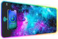 ToLuLu RGB Gaming Wireless Charging Mouse Pad 5/7.5/10/15W 10 Light Modes LED Mouse Pad Computer Keyboard Mat Mousepad 800x300x4MM Extended Large Desk Mat for Gaming MacBook Laptop PC Galaxy