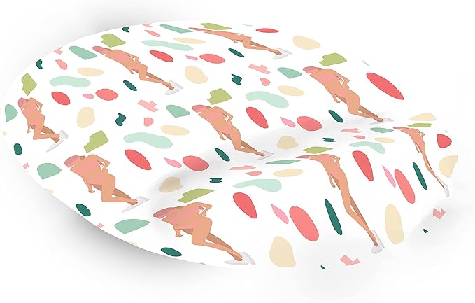 Ergonomic Mouse Pad with Wrist Rest Digital Printed Mouse Mat for Tendon Sheath Problems Non-Slip Base for Office and Home Size: 20 x 23 cm