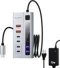 Powered USB C Hub PULWTOP USB Hub Powered Support 10Gbps Data &amp PD 45W Charging Not Support Video 2USB-C 10Gbps Ports 2USB 3.1 10Gbps Ports power adapter for iMac MacBook Pro/AiriPad XPS Ada