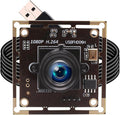 Magnolia 1080P USB Camera Module Low Light No Distortion Lightburn Camera IMX323 Sensor 84 Degree Mini Webcam Board with Microphone Plug &amp Play for Windows/Linux/Android/Mac/Raspberry Pi