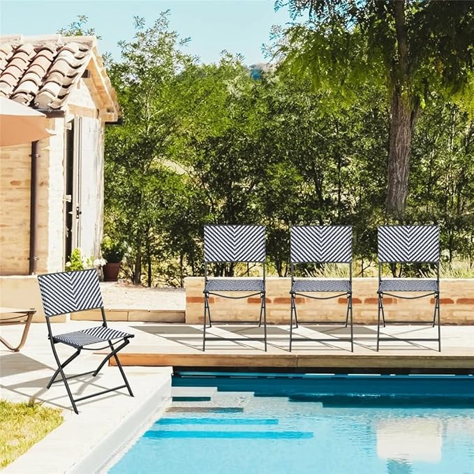 Office Chair Gaming Chair Computer Chair A Set of 4 Patio Folding Dining Chairs Camping Portable Garden