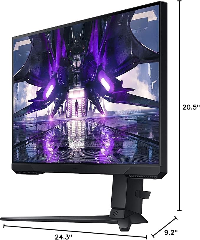 SAMSUNG 27 Odyssey G32A FHD 1ms 165Hz Gaming Monitor with Eye Saver Mode Free-Sync Premium Height Adjustable Screen for Gamer Comfort VESA Mount Capability (LS27AG320NNXZA)
