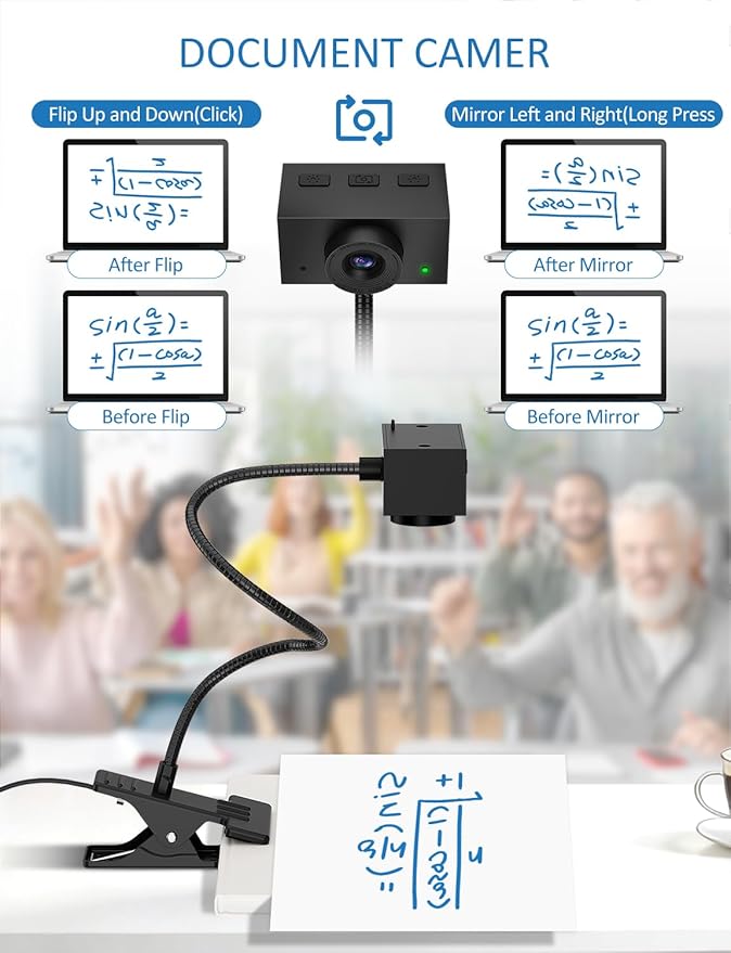 Webcam for PC 1080P Streaming Camera Web Camera for Desktop Computer/Laptop Webcam with Microphone Plug and Play USB Web cam with Bracket Manual Focus for Live Streaming Video Calls Meetings