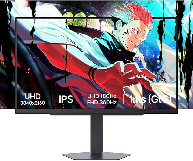LG 27 Ultragear 4K(3840 x 2160) Gaming Monitor | IDual Mode up to 360Hz 1ms | NVIDIA G-SYNC Compatible &amp AMD FreeSync Premium | VESA DisplayHDR 400 95% DCI-P3 | Adjustable Ergonomic Stand | Bla