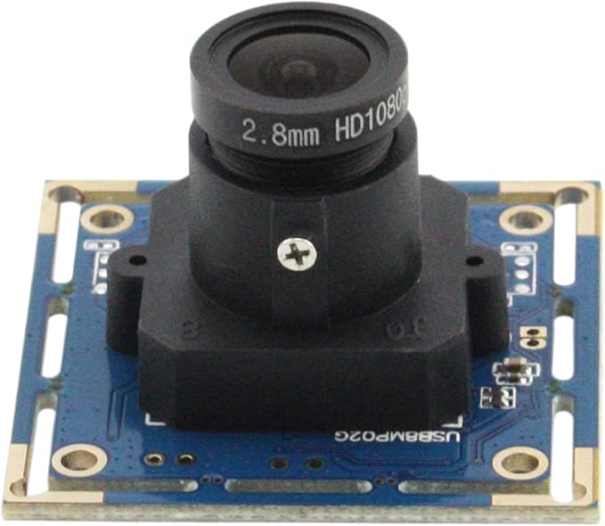 ELP 8mp usb Camera Module 2448p Webcam Board 2.8mm Wide Angle Lens Web Cam Smart Embedded Camera IMX179 4k usb webcam module8megapixel HD Industrial Laptop USB Camera for Windows/Linux/Android/mas Os
