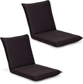 BestComfort Set of 2 Folding Floor Chair 6-Position Adjustable Meditation Chair Video Gaming Chair for Reading TV Watching Portable Floor Seat Lounge Sofa Chair for Kids Teens Adult Coffee