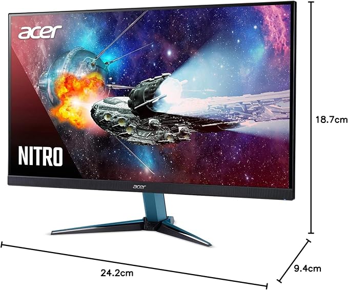 acer Nitro VG271U Pbmiipx 27 WQHD (2560 x 1440) IPS AMD Radeon FREESYNC Gaming Monitor 144Hz VESA Certified Display HDR400 DCI-P3 (2 x HDMI 2.0 Ports &amp 1 x Display Port) Black
