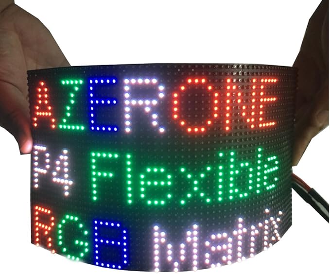 Led Matrix 64x32 Pixel 4MM Led Panels Digital Module Indoor Flexible for Special Shapes Display Screen RGB led Board Hub-75 2121SMD (P4-256x128mm RGB-Full Color)