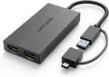 WAVLINK USB 3.0 or USB C to HDMI Adapter HDMI Splitter for Dual Monitors Universal Video Graphics for Thunderbolt 3/4 USB 4 Windows Mac OS