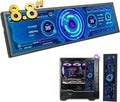 Dpofirs 8.8in USB Mini Screen USB C PC Sensor Panel Display PC CPU Data Monitor PC Computer Temp Mini Secondary Screen for Desktop Chassis (Without Touch)