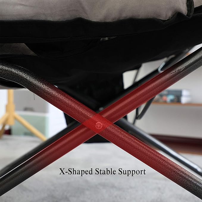 Office Chair Gaming Chair Computer Chair Leisure Chairs Folding Sun Lounger Adjustable Seat Recliners Chair Bedroom Garden with Footstool