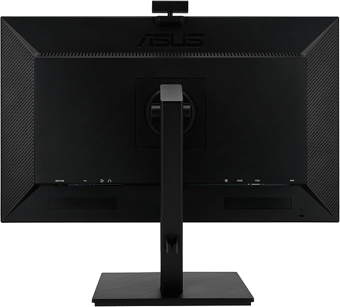 ASUS 27” 1080P Video Conference Monitor (BE279QSK) - Full HD IPS Built-in Adjustable 2MP Webcam Mic Array Speakers Eye Care Wall Mountable Frameless HDMI DisplayPort VGA Height Adjustable