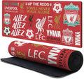 Head Case Designs Officially Licensed Liverpool Football Club Sticker Collage Graphics 37.4 x 15.75 x 0.16 inches (900 x 400 mm) - XL Gaming Office Desk PC Keyboard Mouse Mat Pad