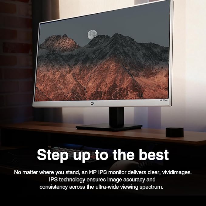 HP 27 QHD IPS Monitor with 5ms Response Time Anti Glare Flicker Free VESA Mount (100 x 100 mm) VGA HDMI &amp Dockztorm USB Port Expander Black/Silver Color