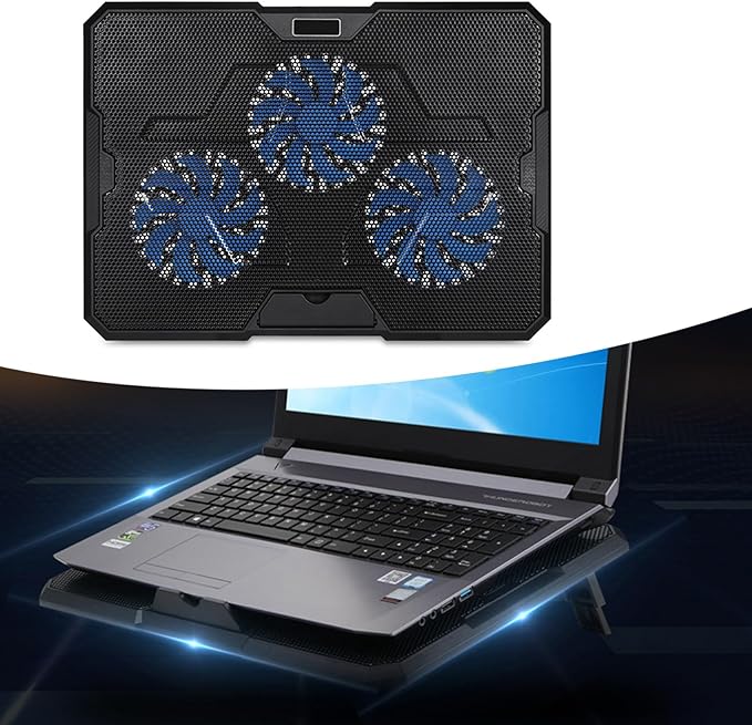Efficient Notebook Coolers Pad with Adjustable Stand Enhances Air Circulation for High Laptops Accessories Laptop Cooling Pad