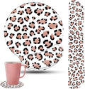 Keyboard Wrist Rest and Mouse Pad Wrist Support Set with CoastersErgonomic Gaming Mousepad for Home Office Working Studying Easy Typing &amp Pain ReliefLeopard Print