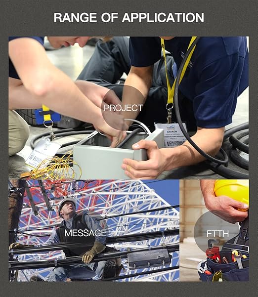 ORIENTEK T45 Optic Fiber Fusion Splicer+4.3 Inch Touch Screen Fiber Splicer 0.01dB Core Alignment Fusion Splicing Machine Empalmador de fusión de fibra SM MM Fiber Splicer with FC-30 Fiber Cleaver