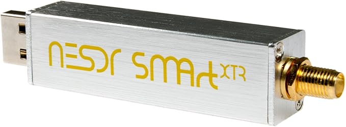 NooElec NESDR Smart XTR SDR - Premium RTL-SDR w/Extended Tuning Range Aluminum Enclosure 0.5PPM TCXO SMA Input. RTL2832U &amp E4000-Based Software Defined Radio