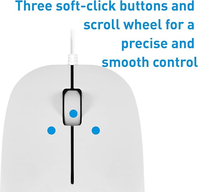 Macally Wired Computer Mouse and an Adjustable Vertical Laptop Stand Ultimate Final Touch to Your Office