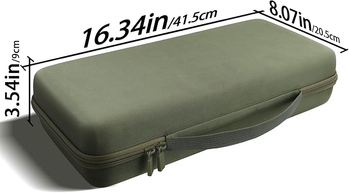 co2CREA Hard Travel Case Compatible with 8BitDo Retro Mechanical Keyboard 87 Keys Dual Super Programmable Buttons (Green Case)