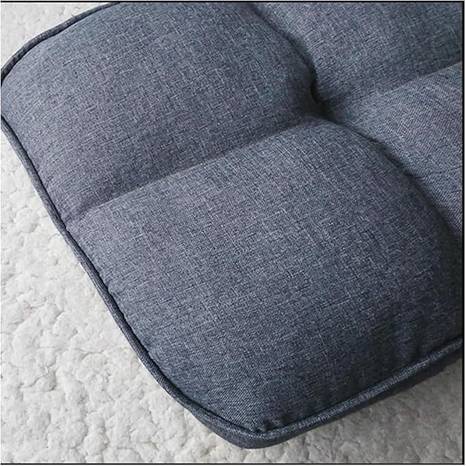 ELEFOCUS Folding Sofa Chair Folding Floor Chair Foldable Computer Chair Easy to Remove and Wash for Bedroom Living Room(Huise)