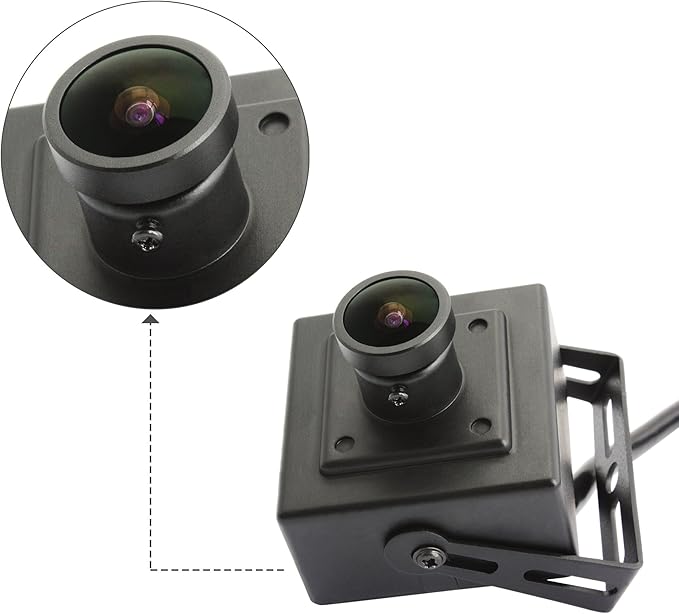 ELP 170 Degree megapixel fisheye Lens 5.0 megapixel USB Camera with aptina cmos Sensor and Aluminum Mini case
