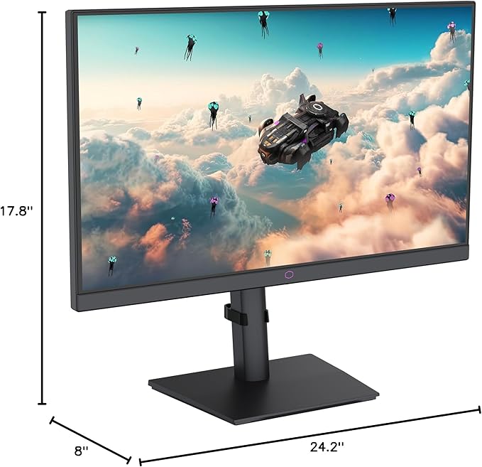 Cooler Master GM2711S 27” WQHD 2560 x 1440 Ultra-Speed IPS Gaming Monitor | Up to 180Hz | Up to 0.5ms | Adaptive Sync AMD|Nvidia | HDR Support | DP1.4 * 1 | HDMI2.0 * 2
