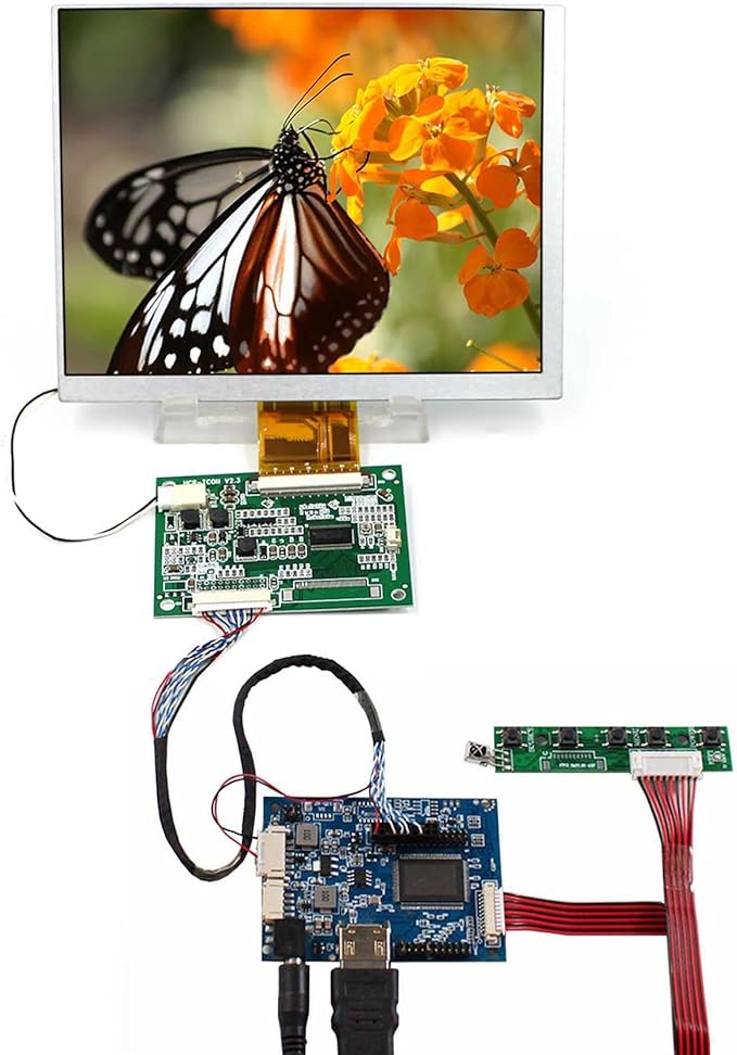 VSDISPLAY 7 7 inch 800×600 4:3 CLAA070MA0ACW LCD Screen TFT Monitor and LCD Controller Board 60 pin