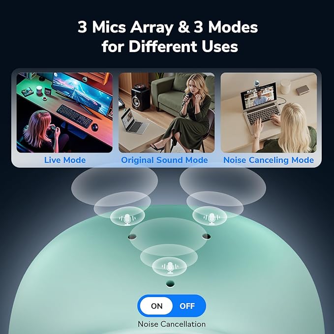 EMEET Piko 4K Webcam for Streaming World’s 1st Dual-Camera AI-Powered 4K Camera w/AI Autofocus 3 Mics Array&amp3 Sound Modes USB Webcam with Clip Great for Streaming Desk Setup
