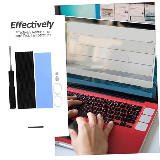 TEHAUX 15sets Ssd Cooling Heatsink Heat Dissipation Pads for Solid State Drives Easy Installation Efficient Thermal Conductivity
