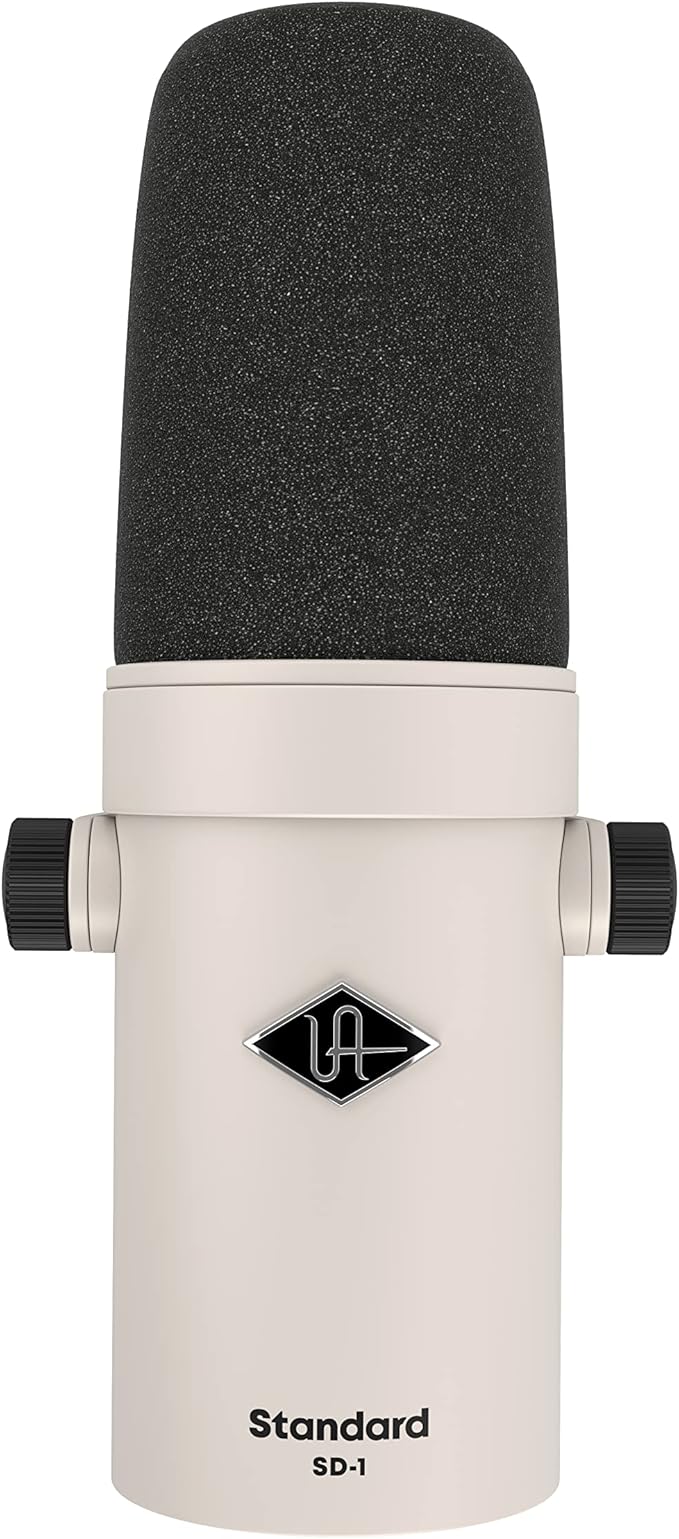Universal Audio SD-1 Standard Dynamic Microphone White &amp Audio Interface for Recording podcasting and Streaming with Essential Audio Software Including $400 in UAD Plug-ins