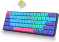 surmen 60% Wireless Gaming Keyboard 60 Percent RGB Backlit Hot-Swappable GT61 Mini Mechanical Keyboard Bluetooth Programmable (Gateron Yellow Joker)