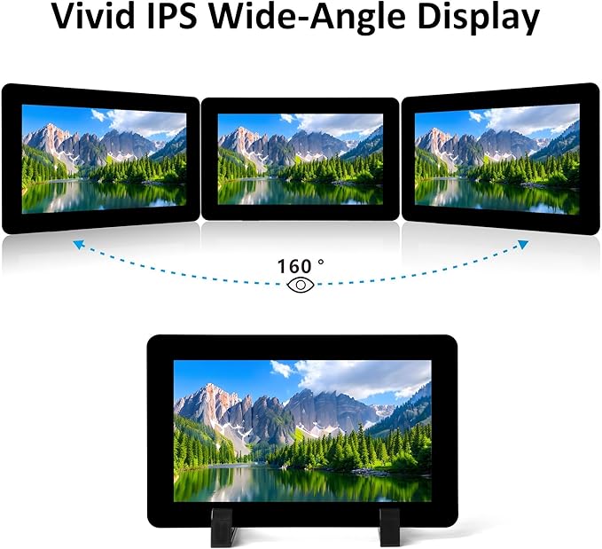 OSOYOO 7 inch DSI Touch Screen 720×1280 IPS Display DSI Power &amp Video (No Extra Cables) Portrait/Landscape Rotatable Bare Screen for Raspberry Pi4B/3B+/3B/3A+/5