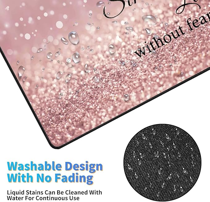 Extended Gaming Mouse Pad with Seam Long XL Desktop Keyboard Pad Suitable for Work/Game/Office/Home Butterfly Wrist Rest Pad and Coaster Bible Verses Proverbs 3125