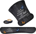 3 in 1 Keyboard Wrist Rest + Mouse Pad and Coaster Ergonomic Gel Mouse Pad and Keyboard Pad Set Comfortable Lightweight for Easy Typing Pain Relie Phil 4-13