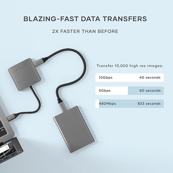Satechi USB-C Hub: 4-in-1 with 100W Pass-Through &amp 10Gbps USB 3.2 for MacBook iPad Surface Chromebook &amp More